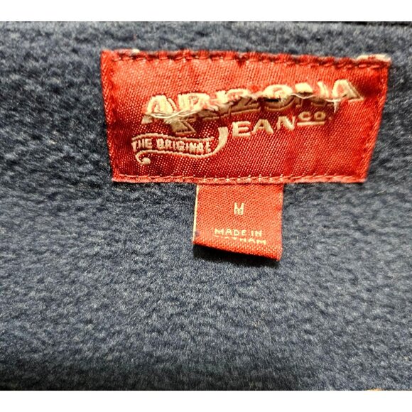 Men's Arizona Jean Co. Blue Shawl Collar Cardigan With Tribal Pattern Button Fro - Picture 4 of 8